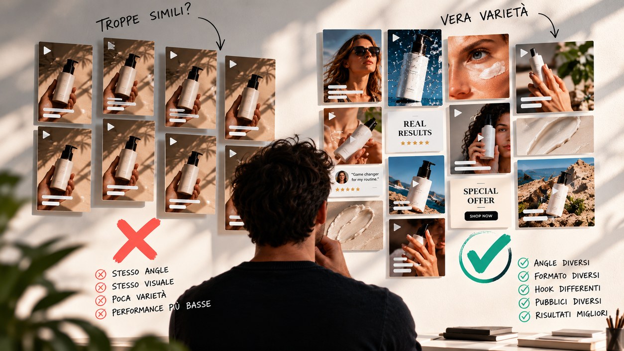 Creatività Meta Ads e diversificazione degli annunci